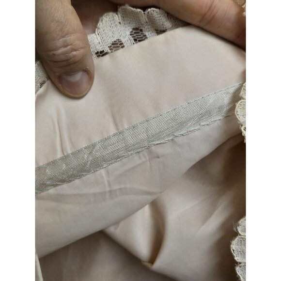 Womens Neusteters 50's Cocktail French Lace Beige Party Prom Formal Dress 14 M - Picture 10 of 16